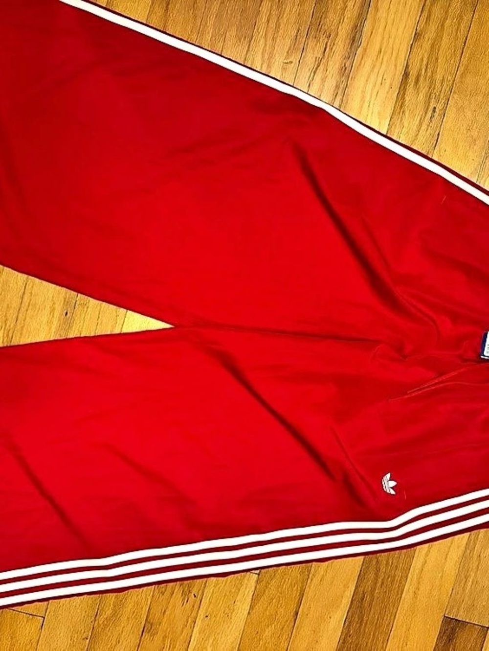adidas Firebird TP Red White Firebird Track Pants Size Medium NWT